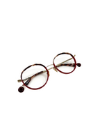LE PARC – CRATE | Lunettes de vue femme combiné argent et rouge