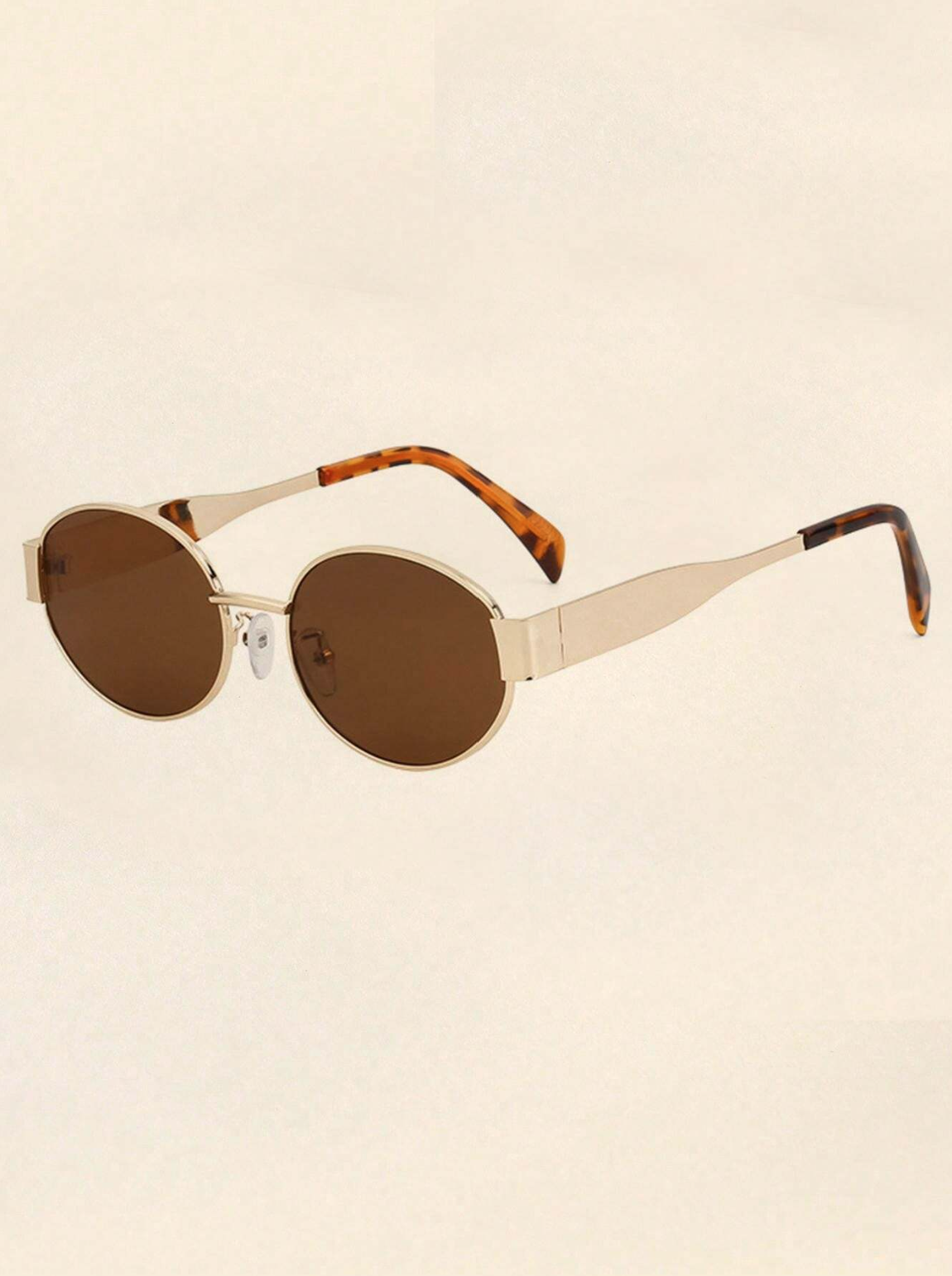IKALY ELINE – Lunettes de soleil femme dorées & verres bruns