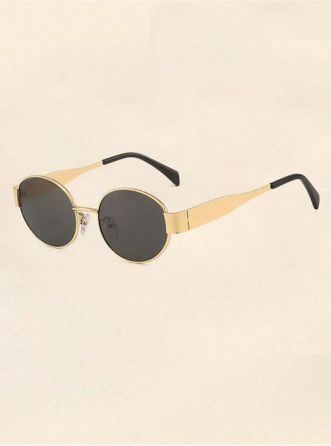 IKALY ELINE – Lunettes de soleil femme dorées & verres gris