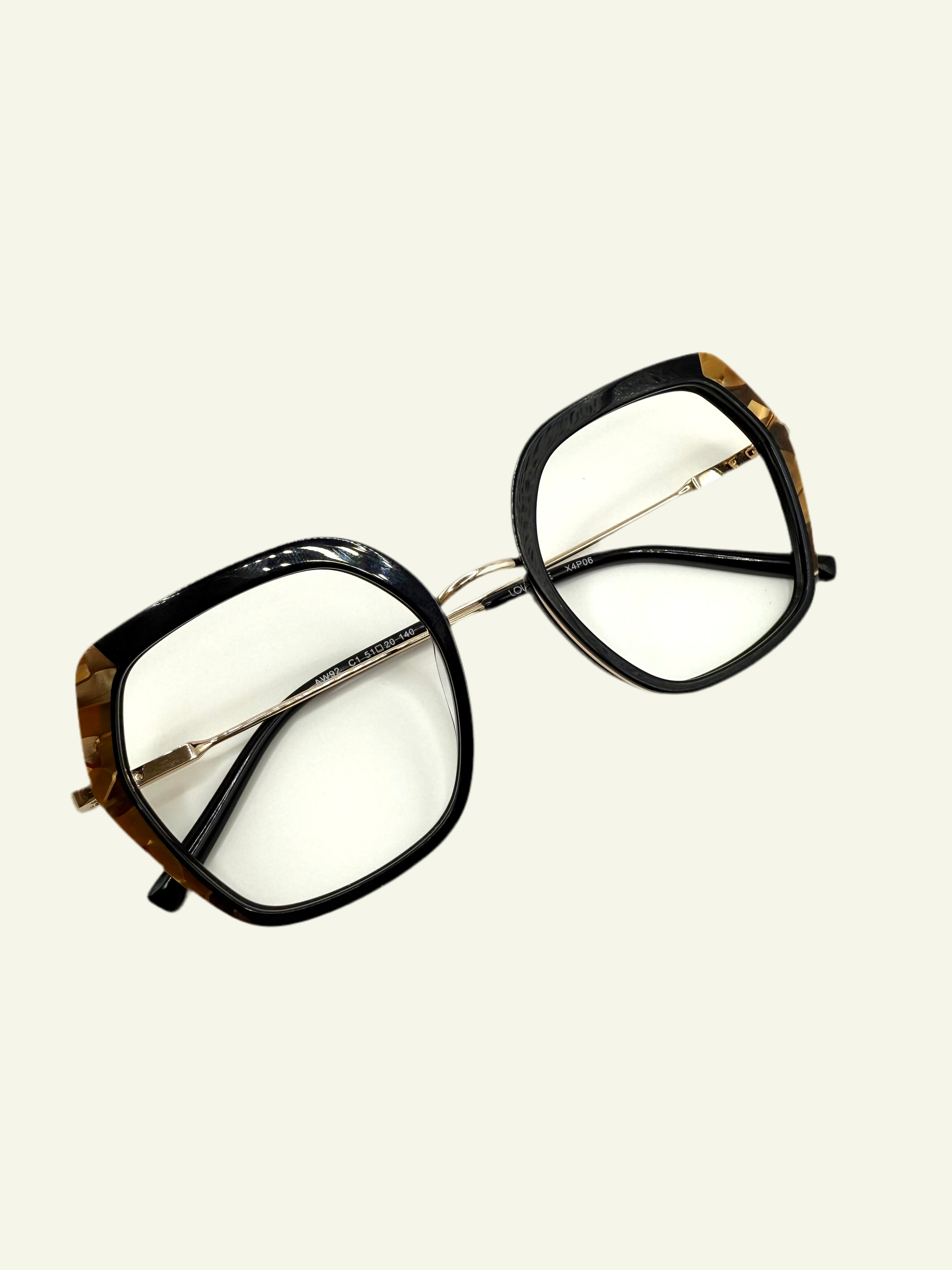 Lou – AW92 | Lunettes de vue femme noires et écaille