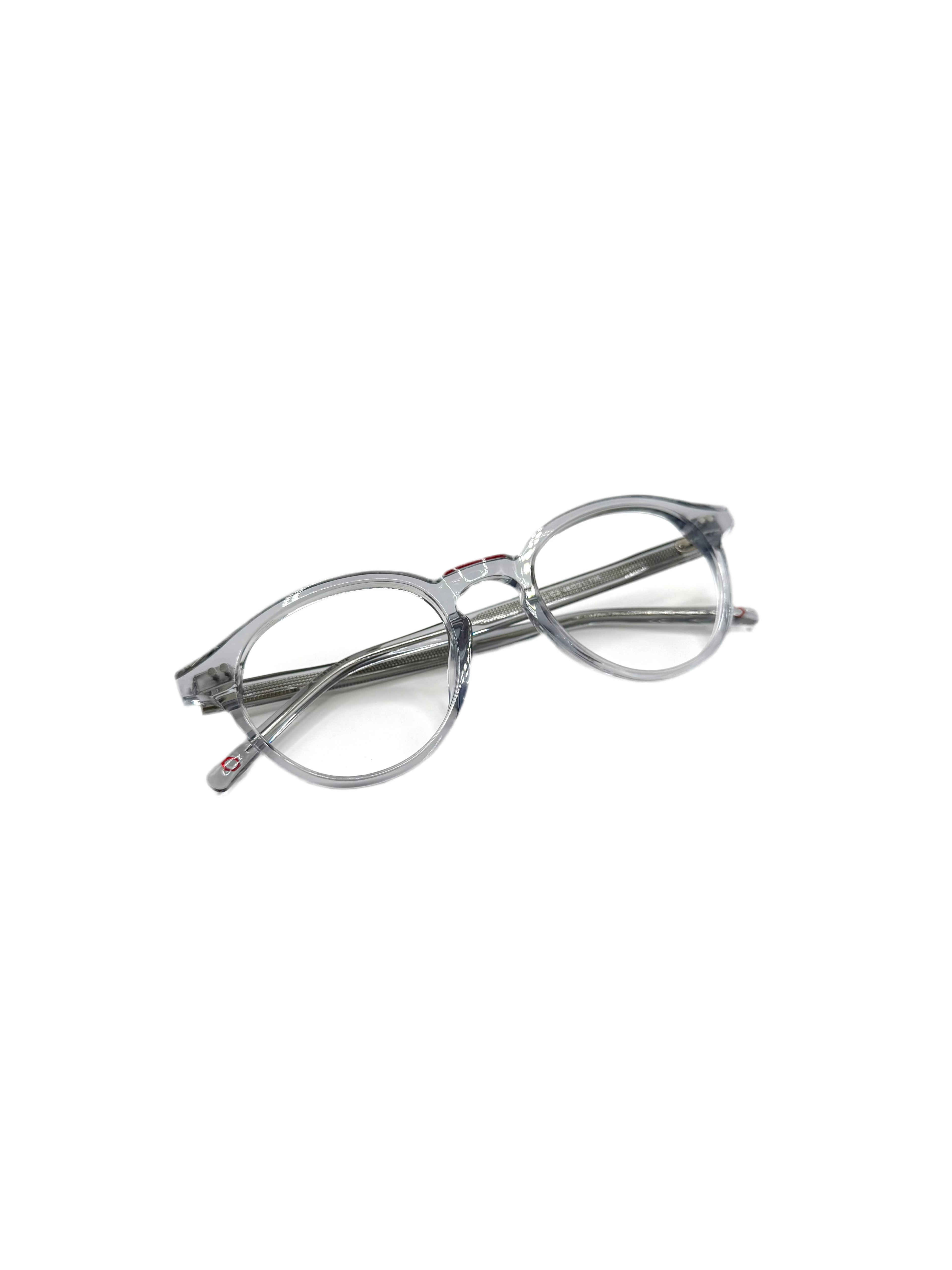 Lou – KA6 | Lunettes de vue enfant cristal gris avec clip solaire
