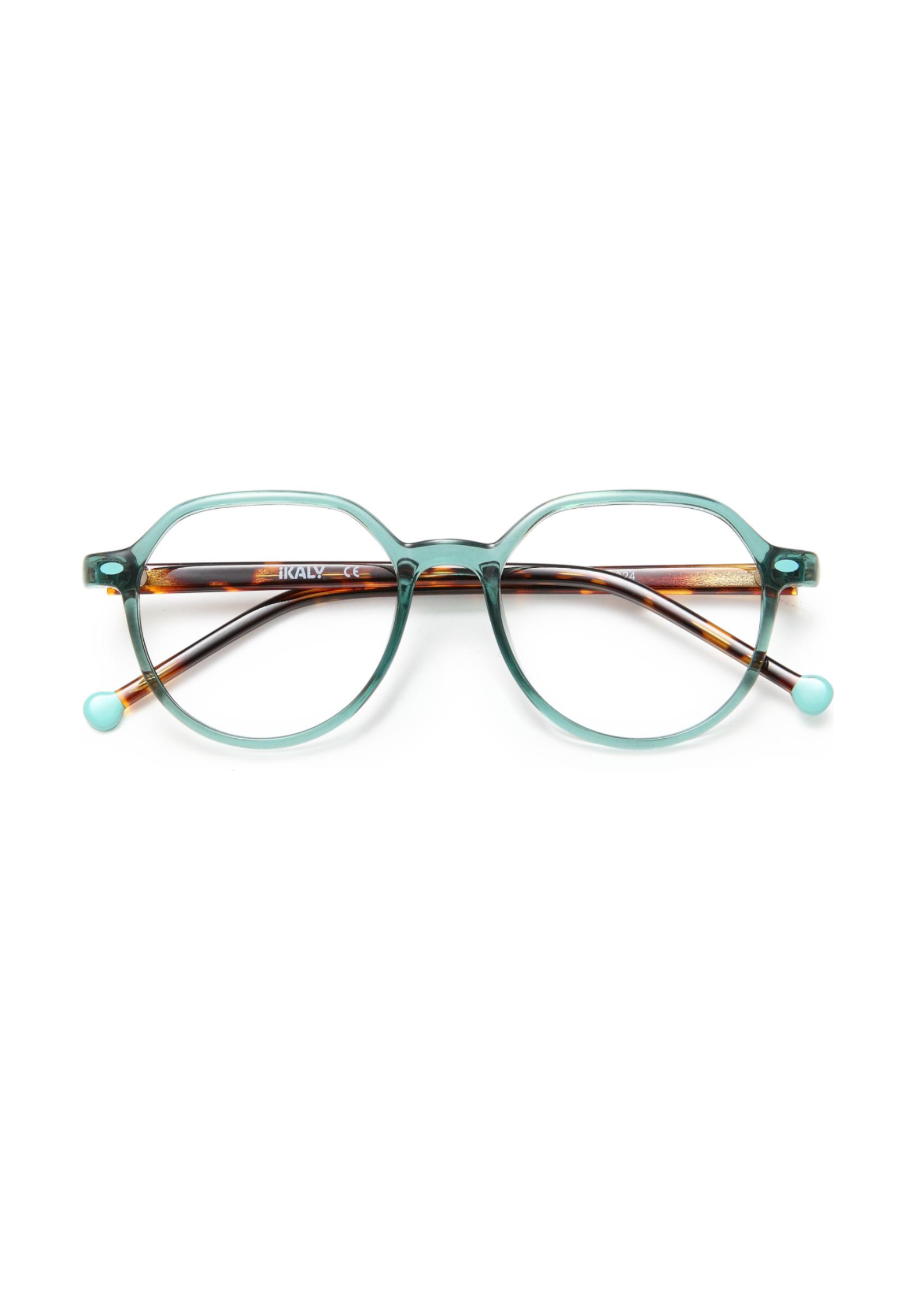 IKALY – OPJ030 | Lunettes de vue enfant cristal bleu et écaille