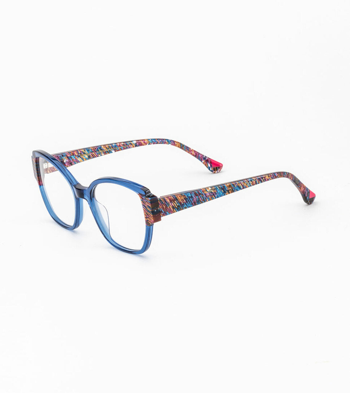 Woodys – Holly | Lunettes de vue femme crystal bleu & écaille