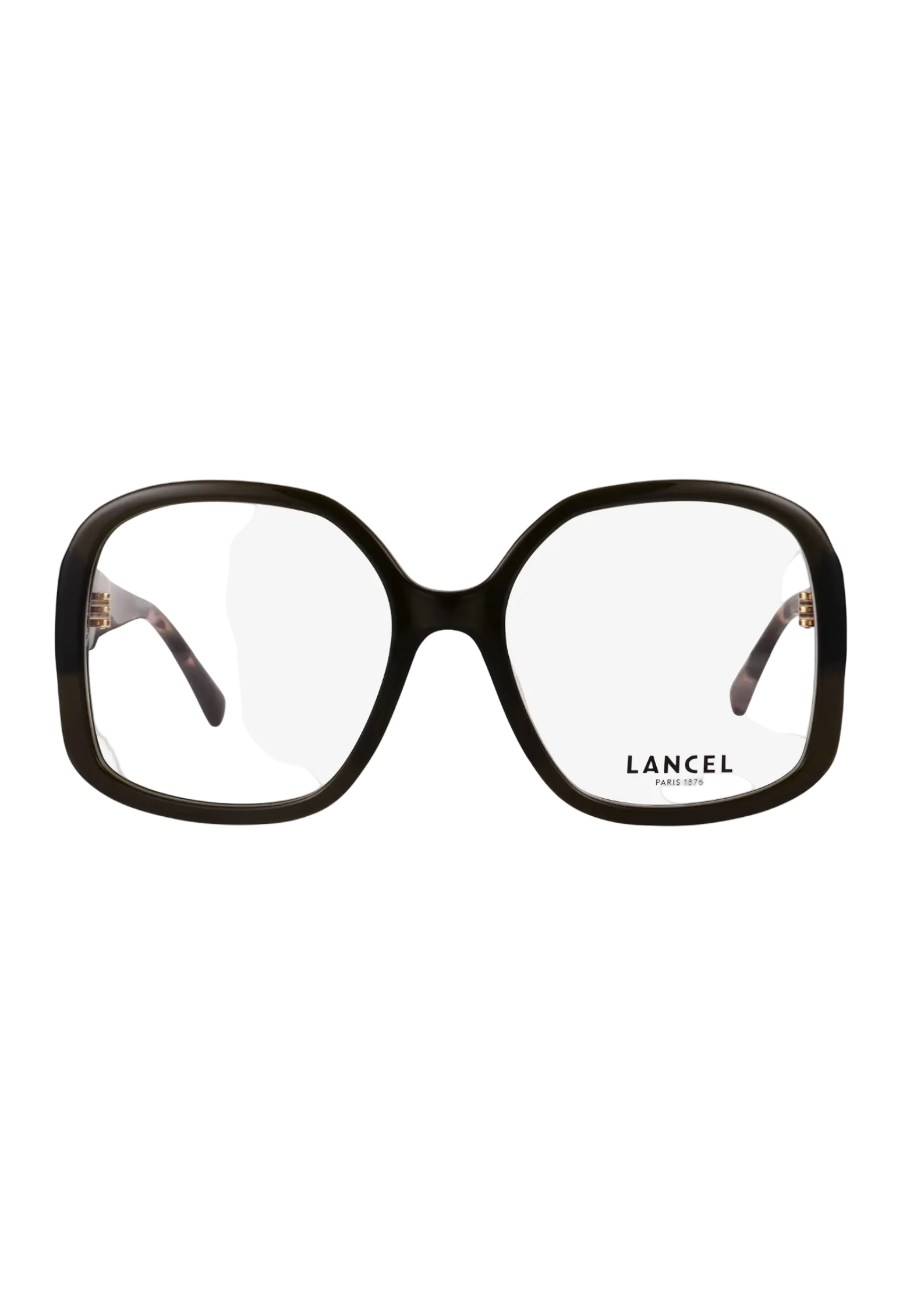 LANCEL – LA90095 | Lunettes de vue femme vert kaki branche écaille