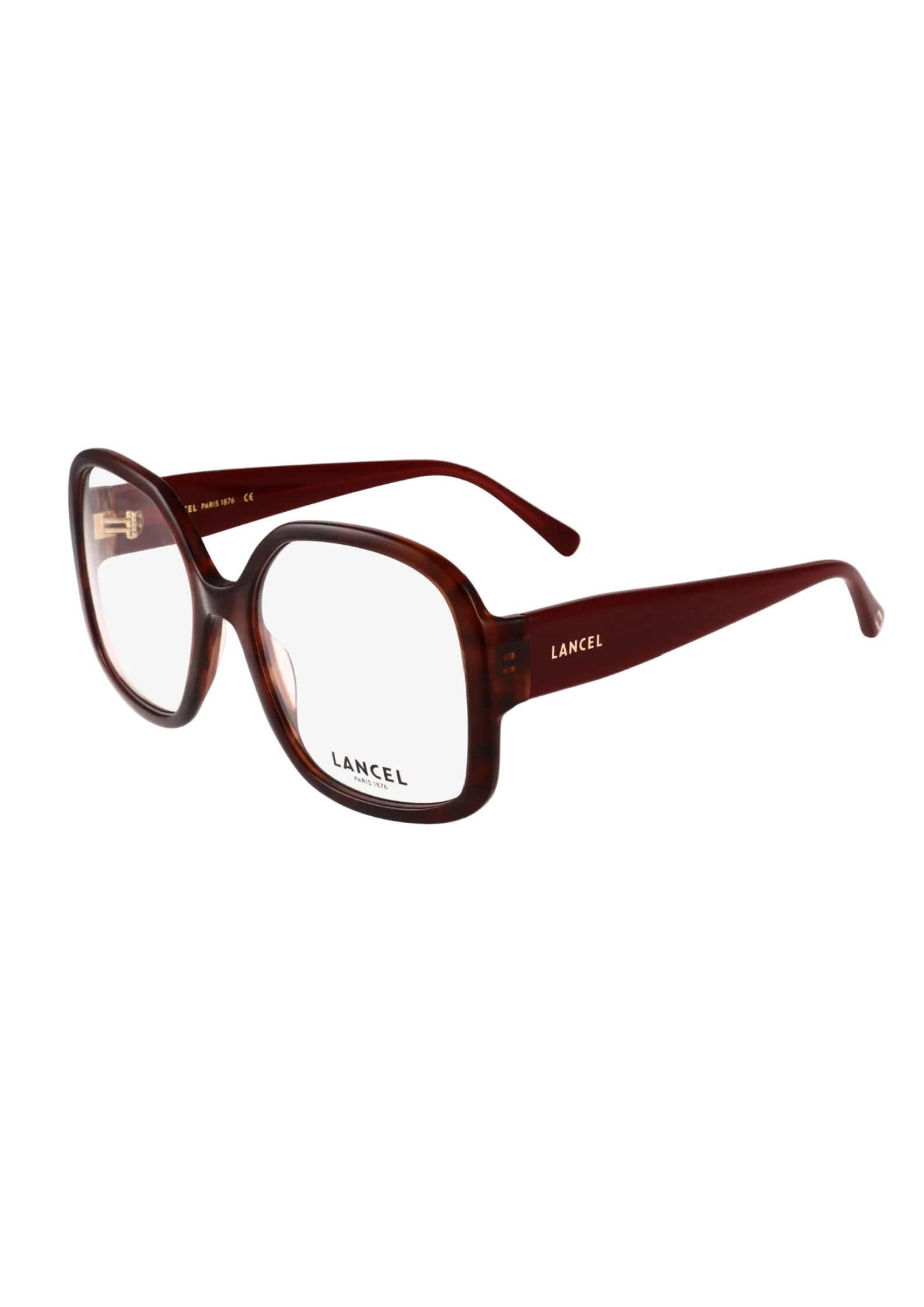 LANCEL – LA90095 | Lunettes de vue femme rouge bordeaux