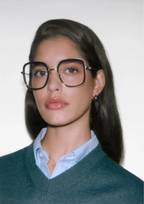 LANCEL – LA90094 | Lunettes de vue femme combiné kaki et doré