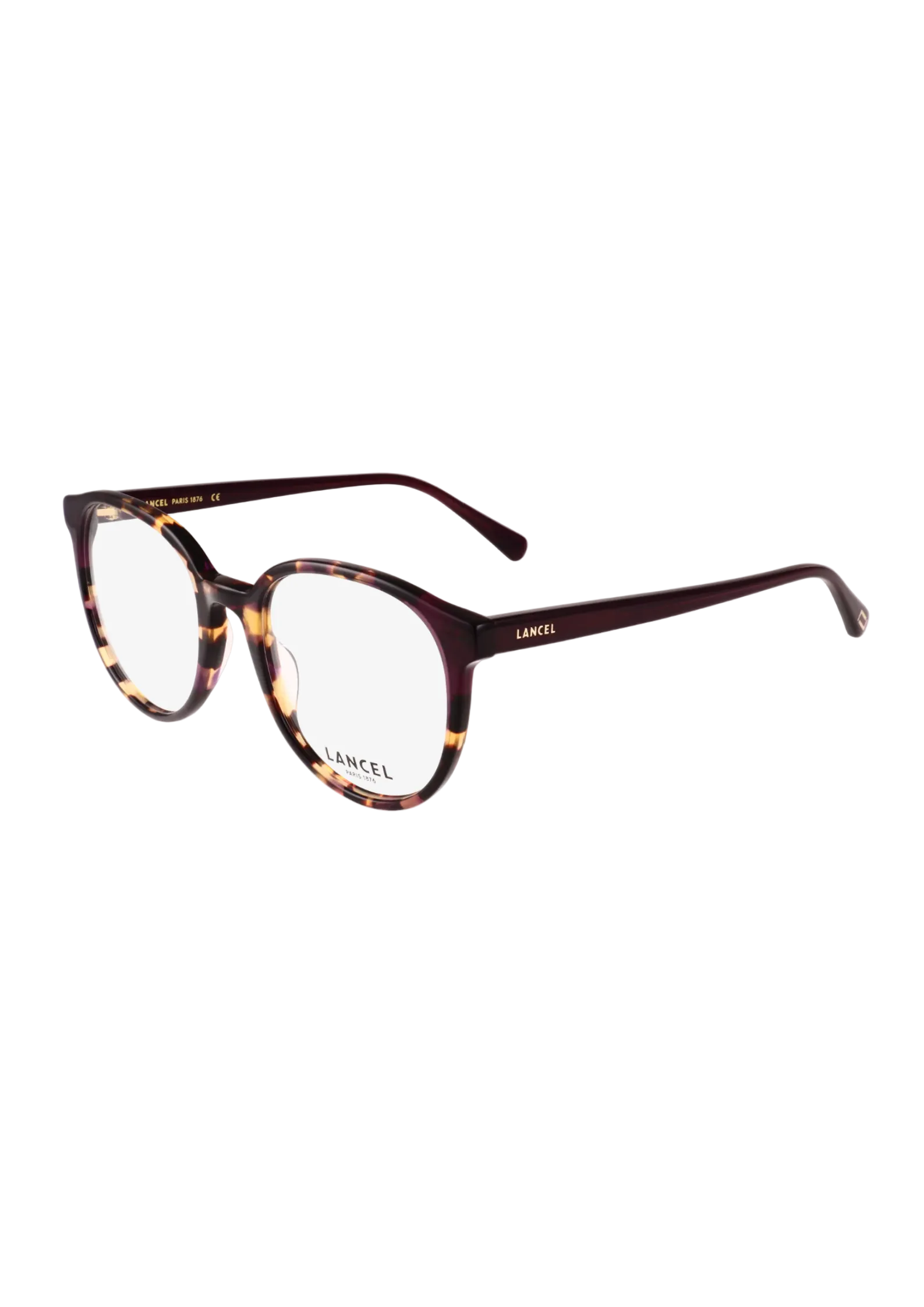 LANCEL – LA90091 | Lunettes de vue femme acétate écaille et bordeaux