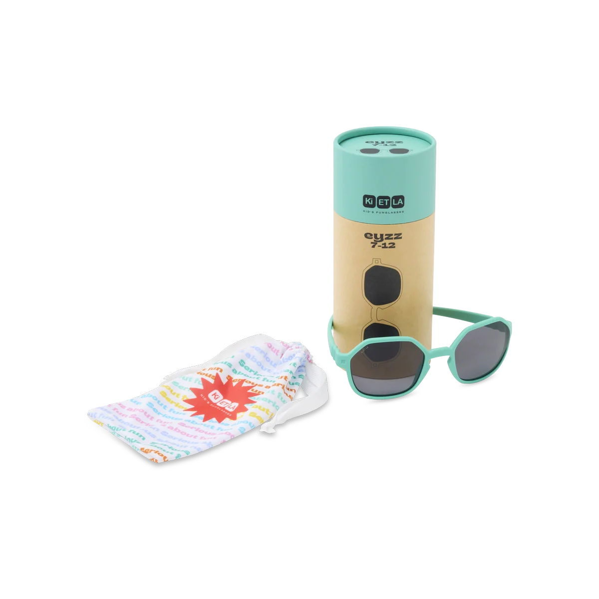 KIETLA - EYZZ | Lunettes de soleil enfant Bleu lagon 7 à 12 ans