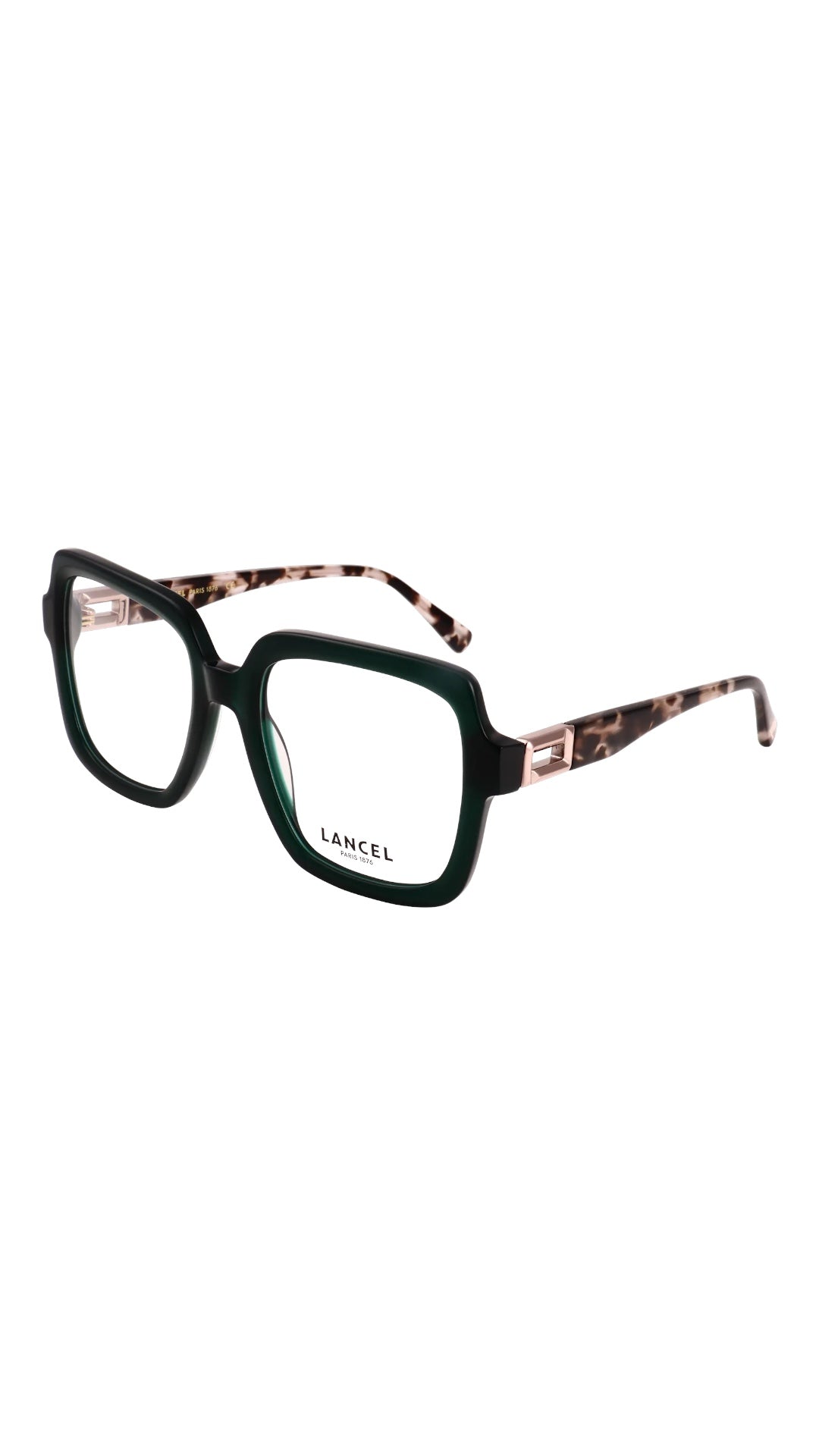 LANCEL – MANON | Lunettes de vue femme vert et écaille