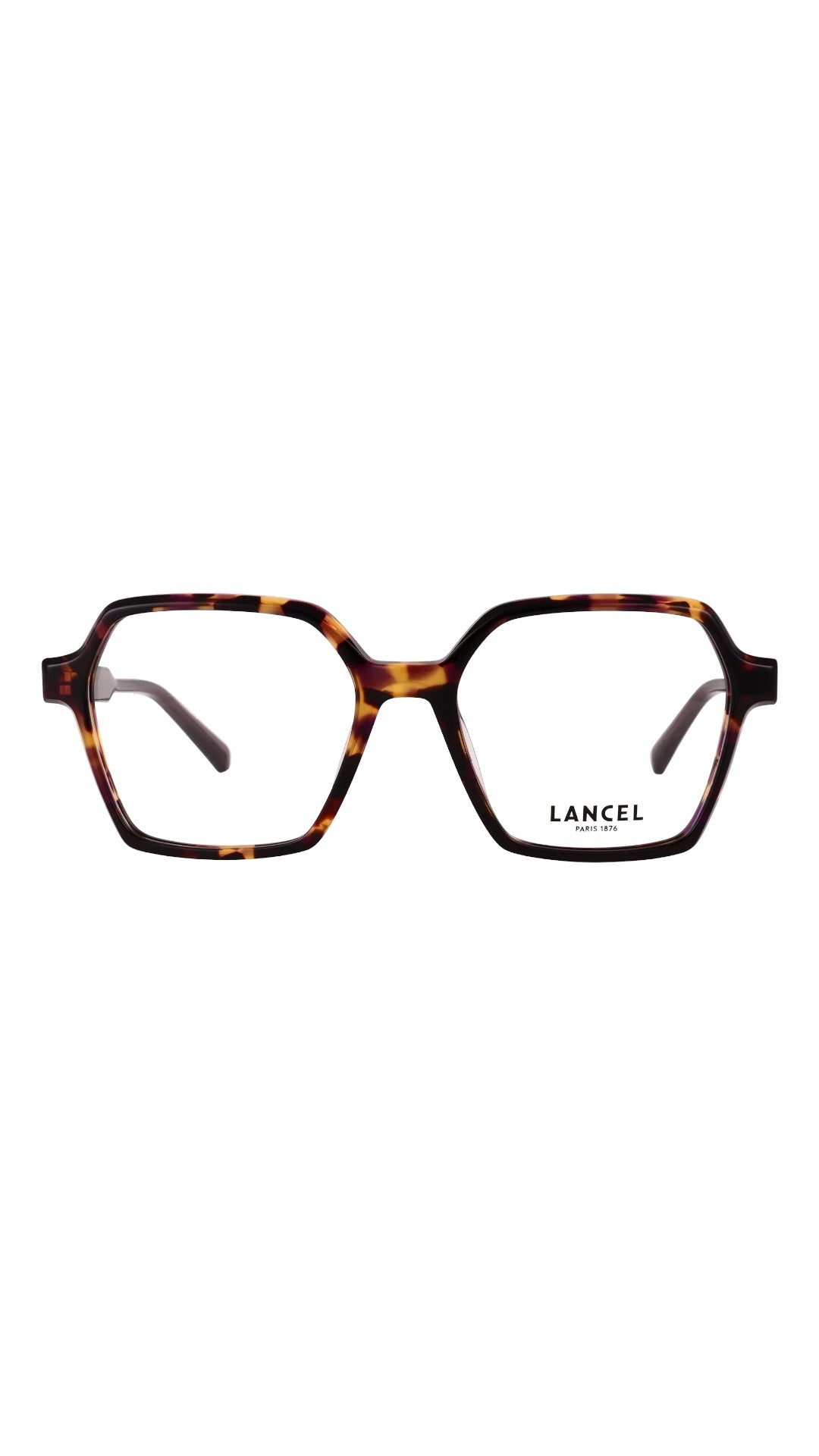 LANCEL – DAPHNE | Lunettes de vue femme écaille et branches marron