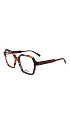LANCEL – DAPHNE | Lunettes de vue femme écaille et branches marron