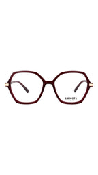 LANCEL – MARGUERITE | Lunettes de vue femme bordeaux et doré