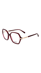 LANCEL – MARGUERITE | Lunettes de vue femme bordeaux et doré