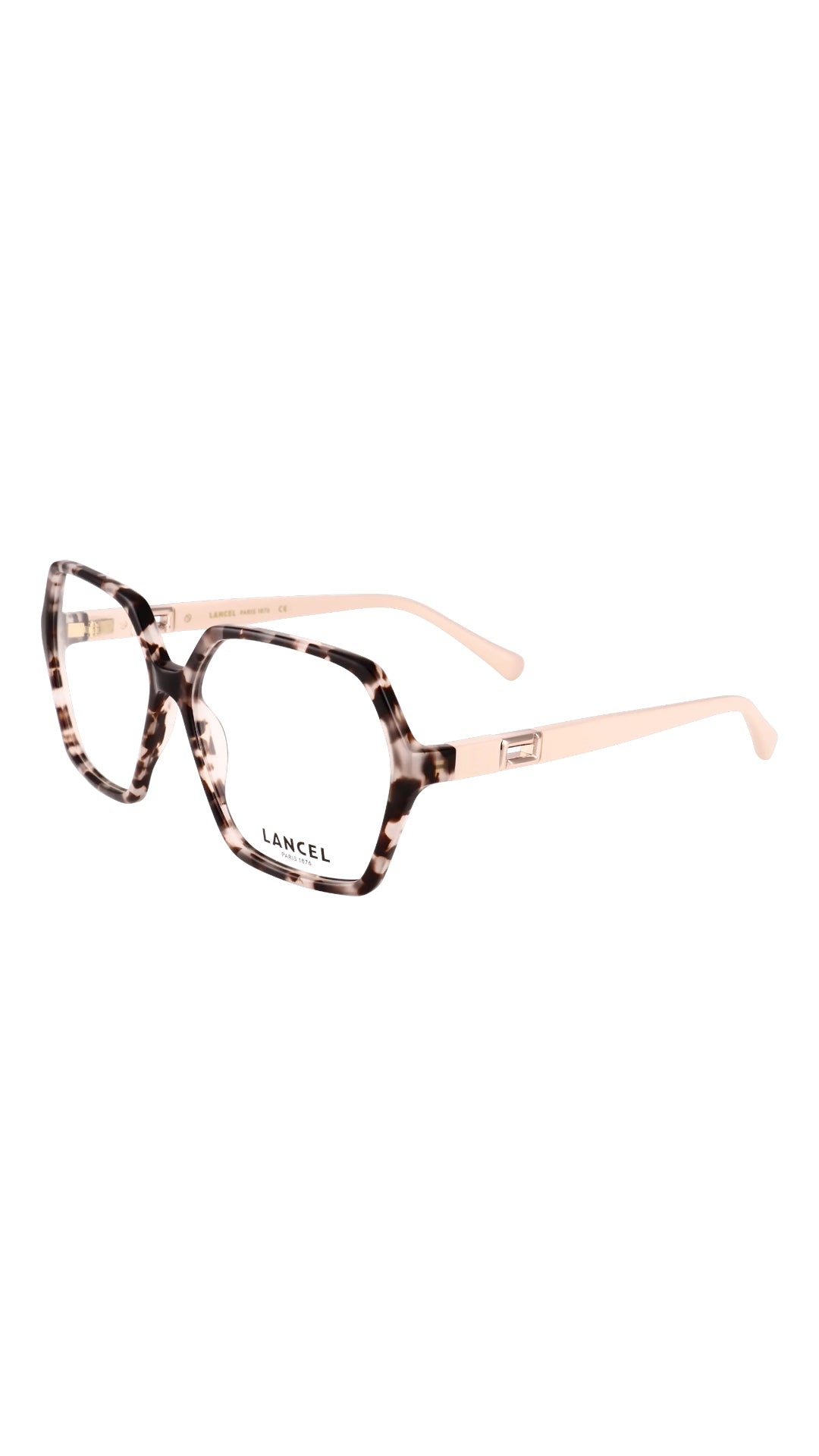 LANCEL – HERMINE | Lunettes de vue femme acétate écaille branche beige