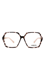 LANCEL – HERMINE | Lunettes de vue femme acétate écaille branche beige