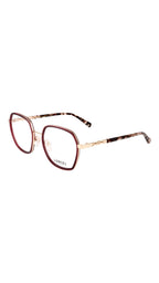 LANCEL – MELISANDE | Lunettes de vue femme bordeaux et branches écaille et doré