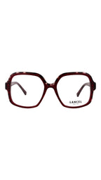 LANCEL – PHOEBE | Lunettes de vue femme écaille et bordeaux