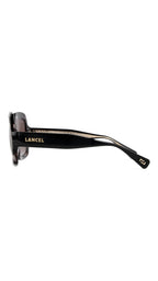 LANCEL PHILIPPINE – Lunettes de soleil femme acétate écaille & verres marron dégradé