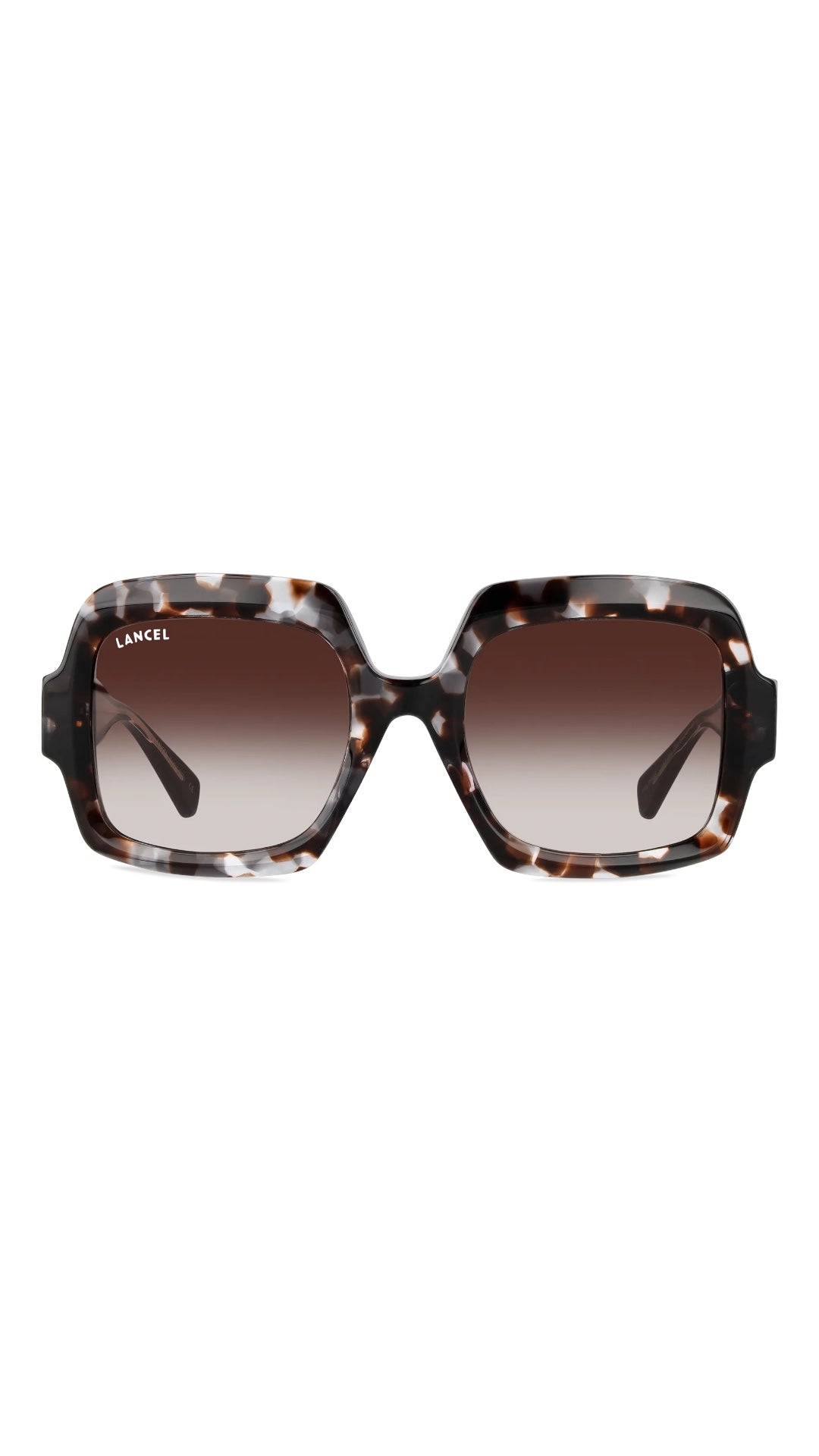 LANCEL PHILIPPINE – Lunettes de soleil femme acétate écaille & verres marron dégradé
