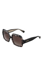 LANCEL PHILIPPINE – Lunettes de soleil femme acétate écaille & verres marron dégradé