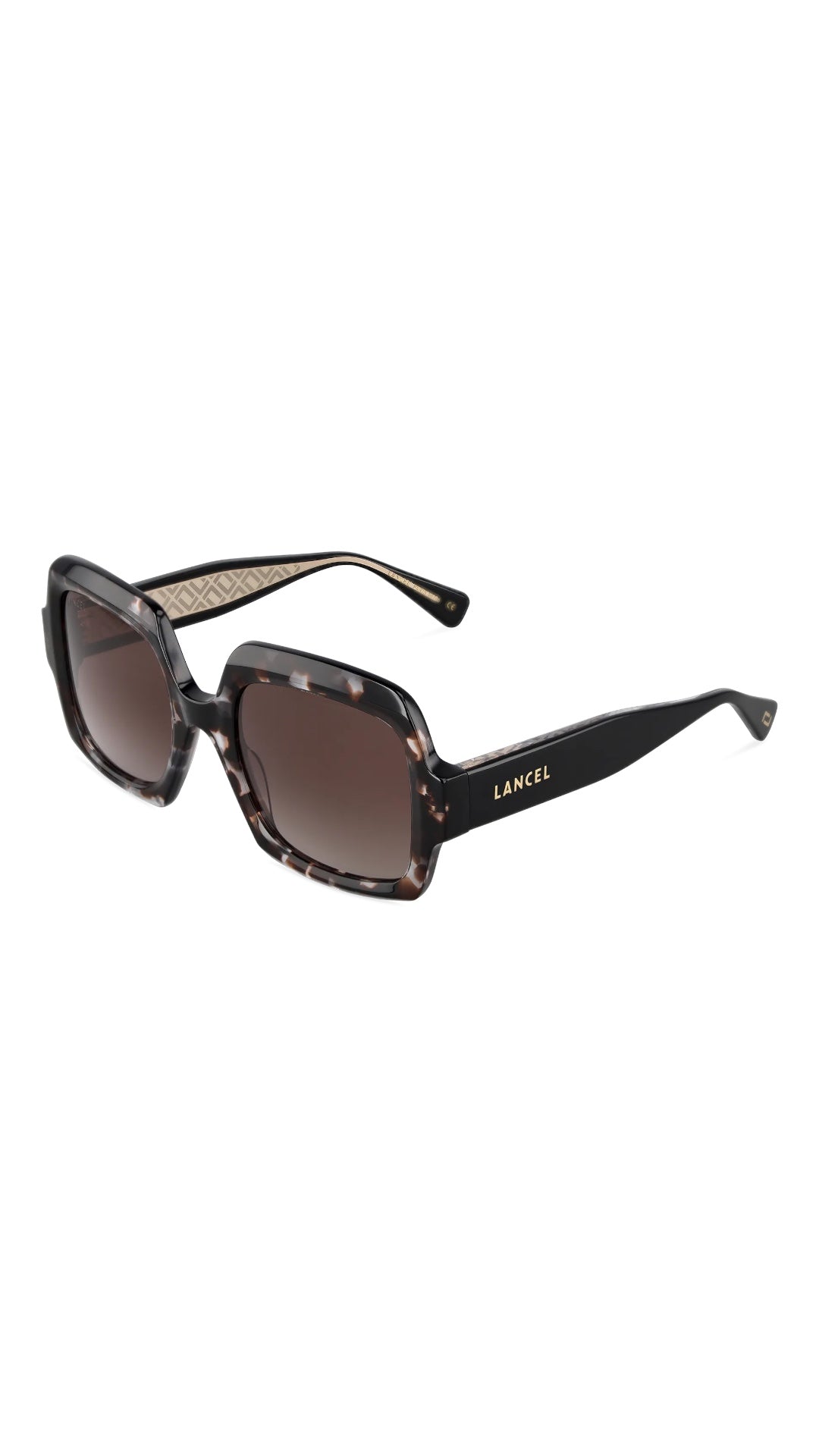 LANCEL PHILIPPINE – Lunettes de soleil femme acétate écaille & verres marron dégradé