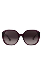 LANCEL PIA – Lunettes de soleil femme noir & verres marron dégradé