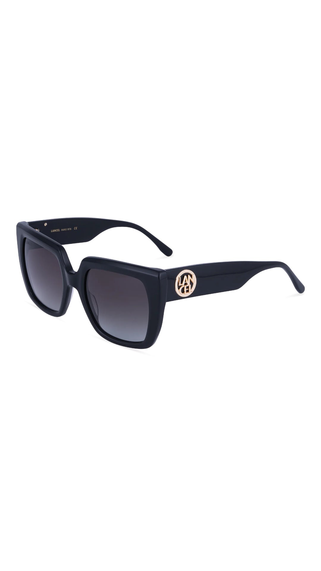 LANCEL JUDITH – Lunettes de soleil femme noir en acétate