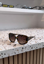 LANCEL LA91045 – Lunettes de soleil femme écaille & brun