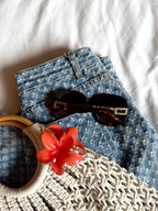 LANCEL LA91049 – Lunettes de soleil femme écaille & verres brun dégradé