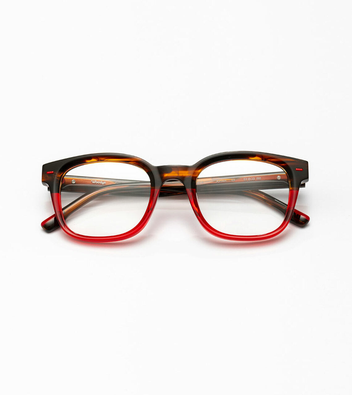 Woodys – Johan | Lunettes de vue homme crystal rouge