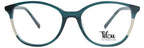 Lou – KA11 | Lunettes de vue enfant vert et blanc pailleté