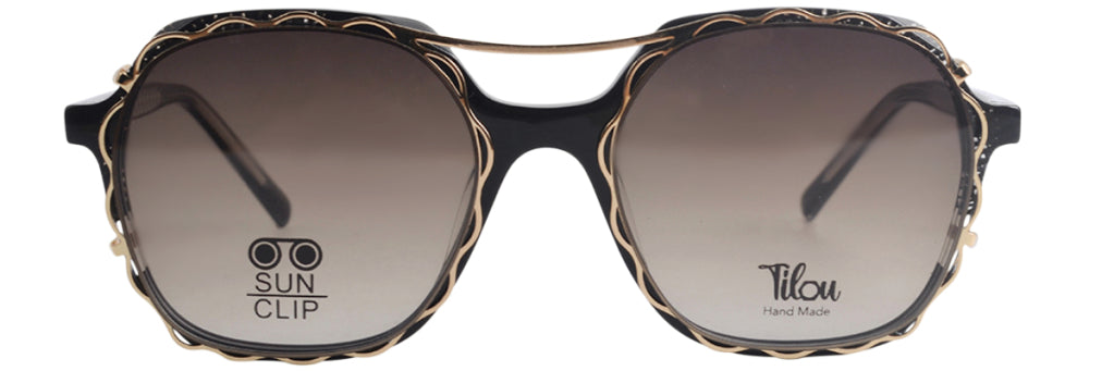 Lou – KA12 | Lunettes de vue enfant écaille avec clip solaire