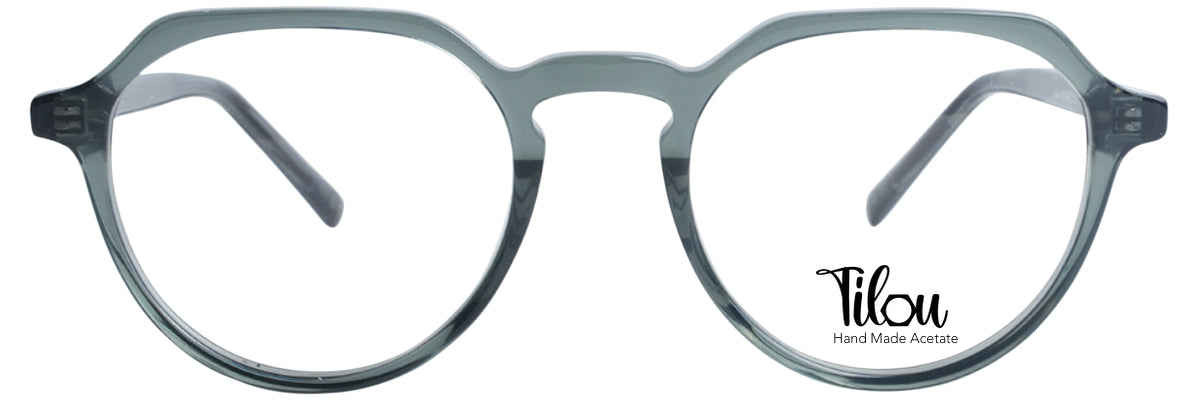 Lou – KA4 | Lunettes de vue enfant cristal gris avec clip solaire