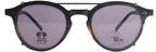 Lou – KA6 | Lunettes de vue enfant cristal gris avec clip solaire