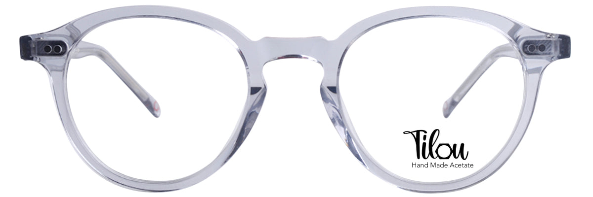 Lou – KA6 | Lunettes de vue enfant cristal gris avec clip solaire