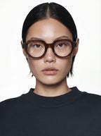 KOMONO – The Casey | Lunettes de vue femme acétate cristal marron