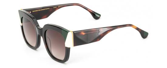 WOODYS Linda – Lunettes de soleil femme écaille, vert & crème