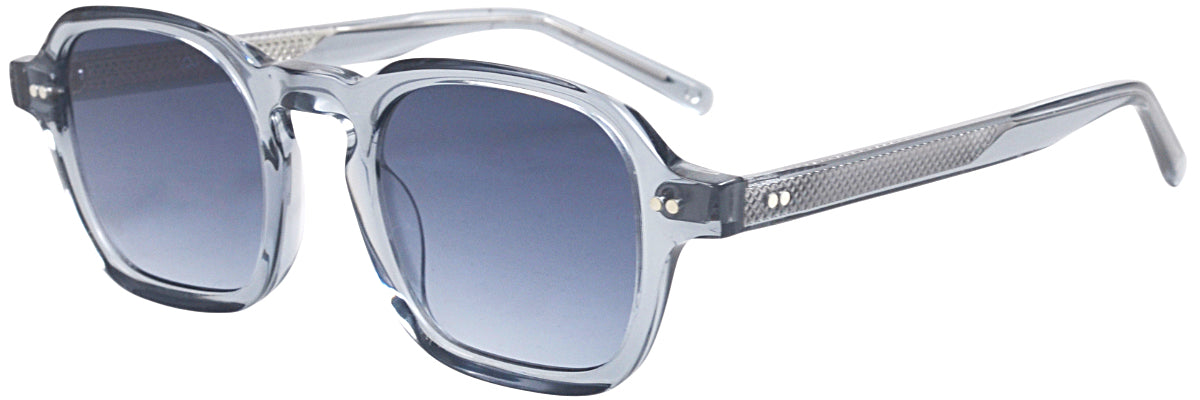 LOU LS54 – Lunettes de soleil homme cristal gris + verres gris dégradé