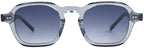 LOU LS54 – Lunettes de soleil homme cristal gris + verres gris dégradé