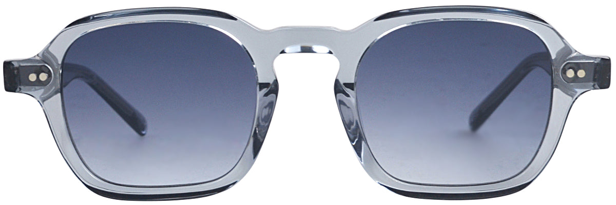 LOU LS54 – Lunettes de soleil homme cristal gris + verres gris dégradé