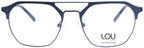 Lou – MM17 | Lunettes de vue homme métal noir et bleu