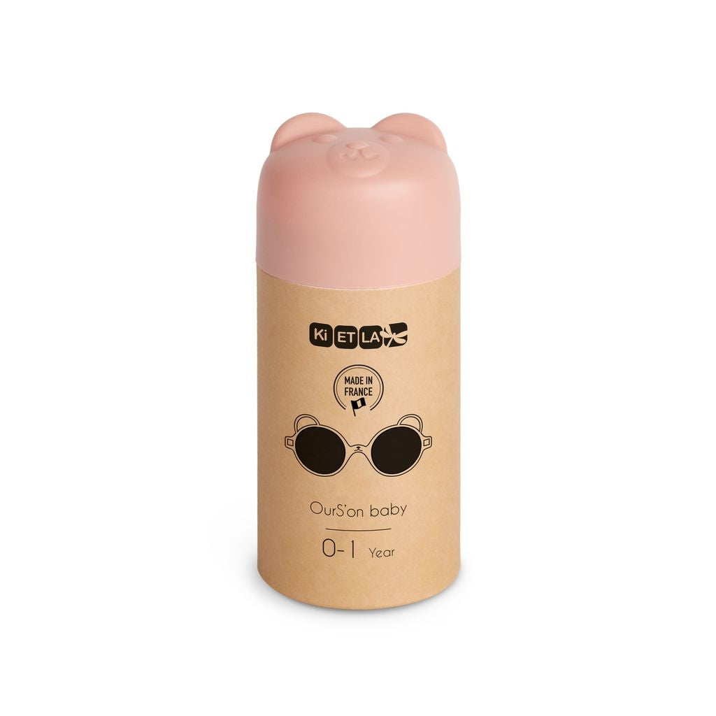 KIETLA - OURSON | Lunettes de soleil bébé rose peach 0-4 ans