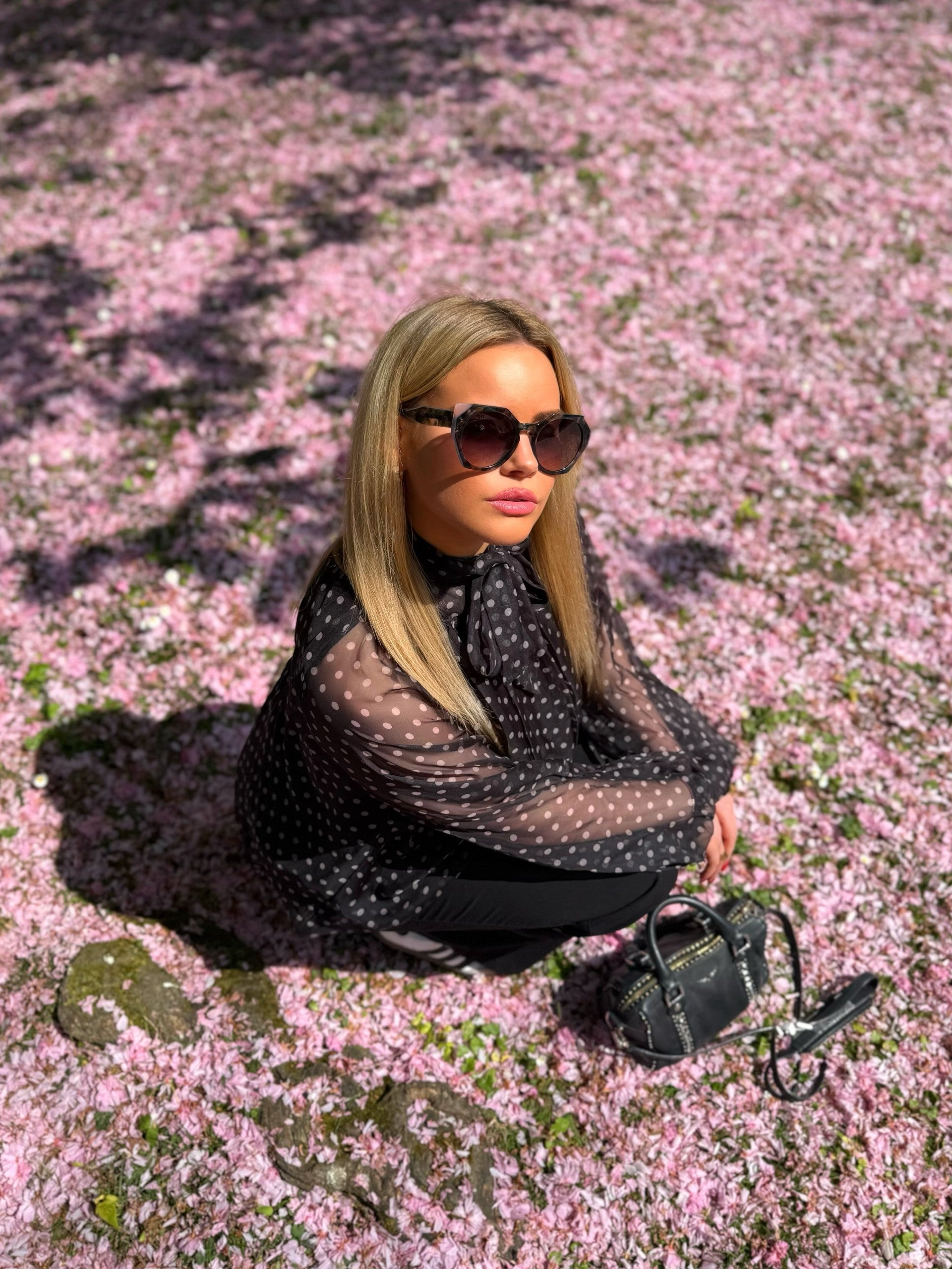 LOU LS45 – Lunettes de soleil femme écaille bleu et rose + verres gris
