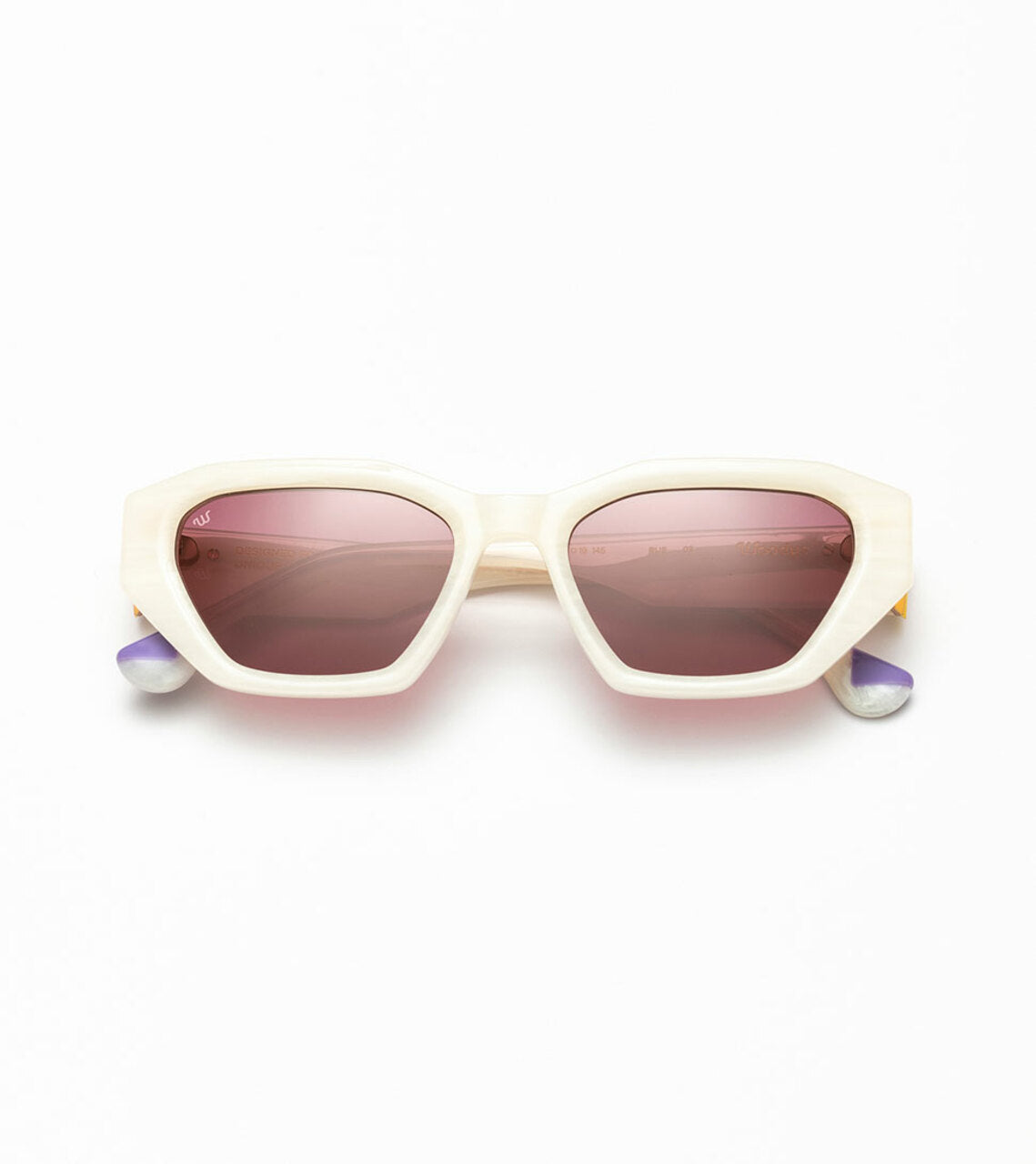 WOODYS Rue – Lunettes de soleil femme marbre blanc