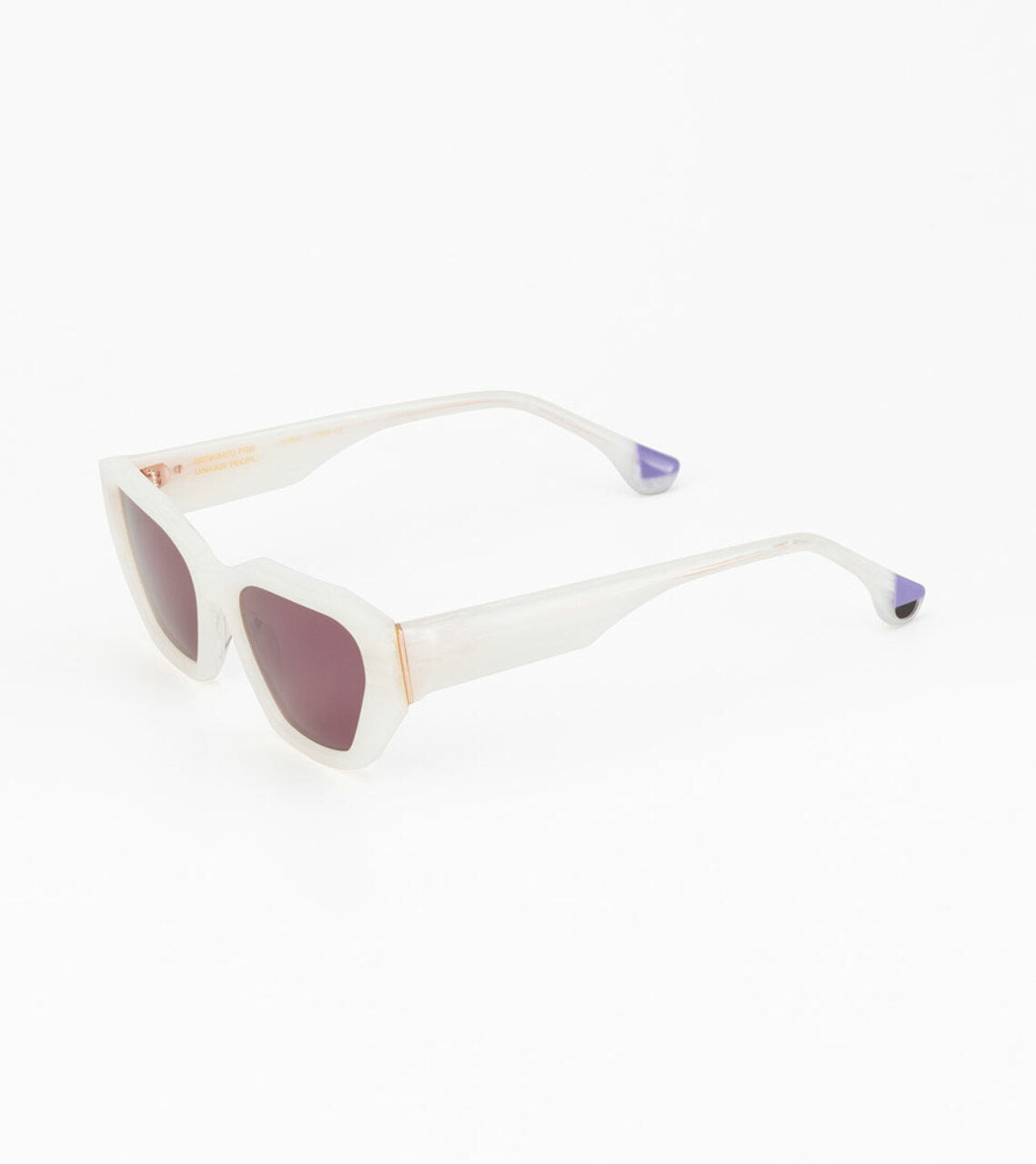 WOODYS Rue – Lunettes de soleil femme marbre blanc