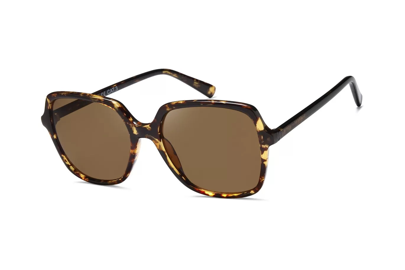 IKALY SP4194 – Lunettes de soleil femme acétate écaille & verres brun