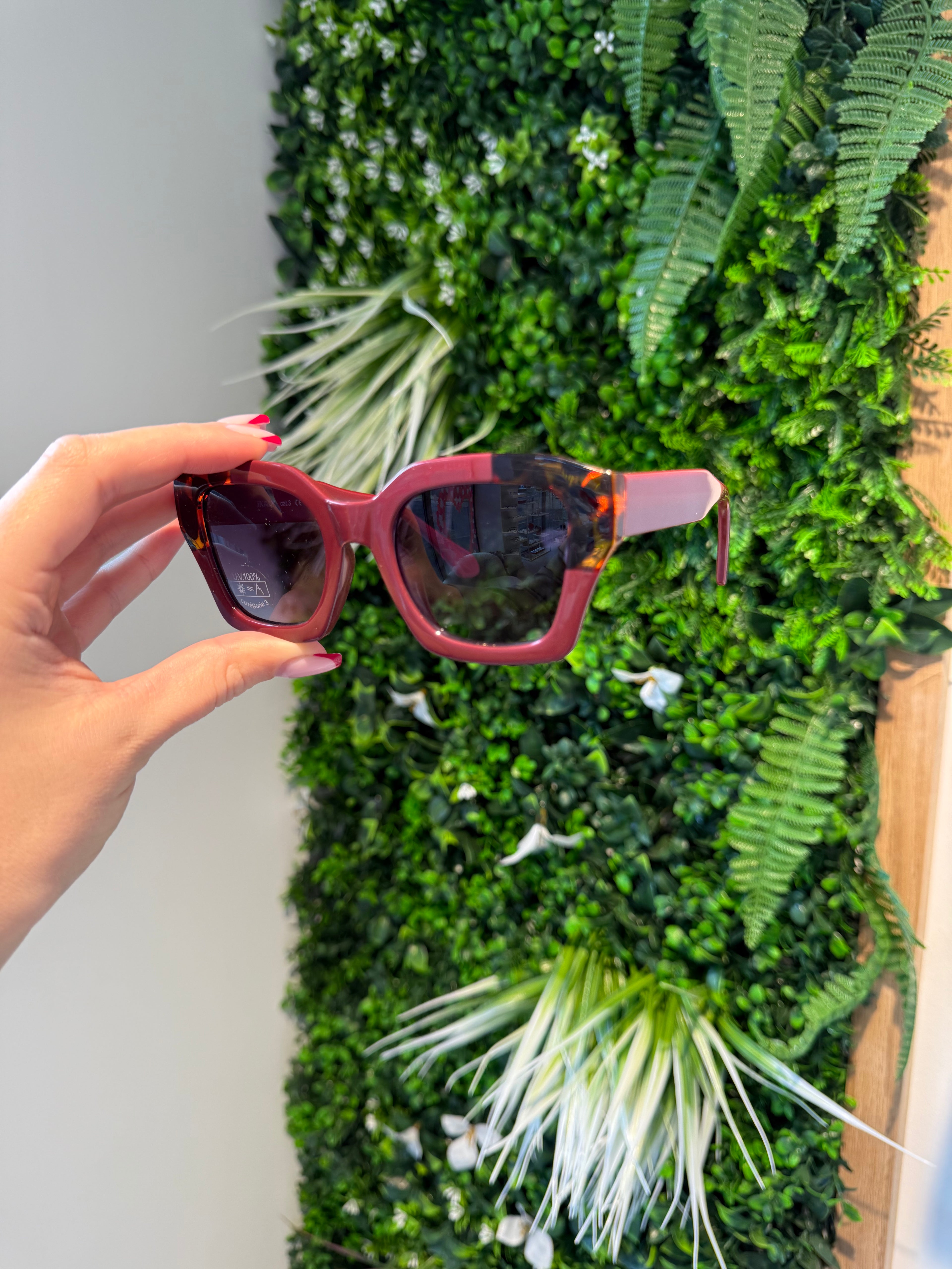 IKALY SP4269 – Lunettes de soleil femme bordeaux & écaille