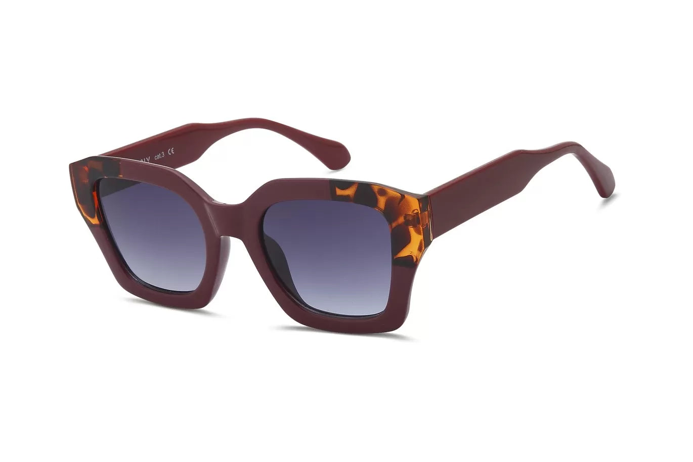 IKALY SP4269 – Lunettes de soleil femme bordeaux & écaille