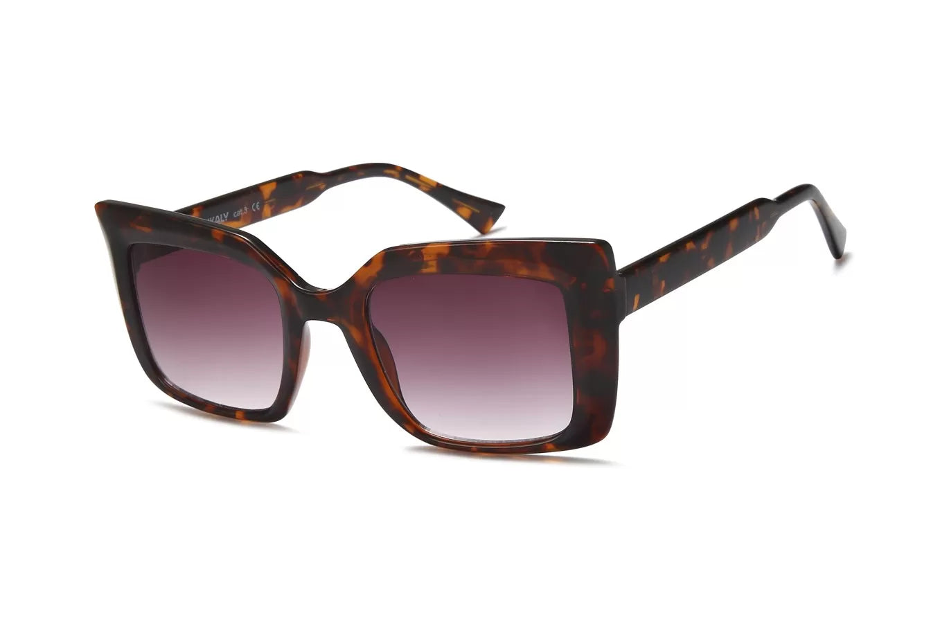 IKALY - SP4279 | Solaire Femme Écaille & Verres Bruns