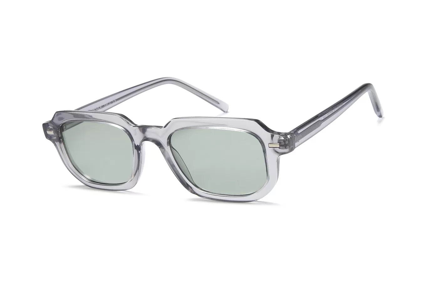 IKALY - SP4280 | Solaire Homme Cristal Gris & Verres Verts